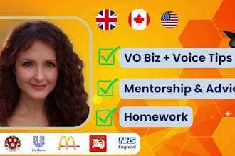 be your personal voice over coach mentor