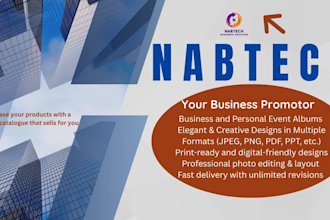 design catalogue for online and printing