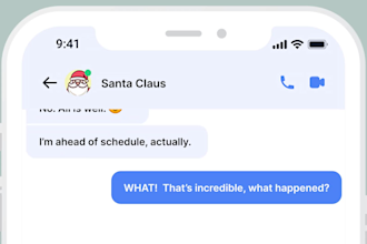 make a phone text message chat conversation  animation video