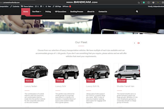 create chauffeur booking wordpress website