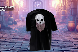 do 3d walking t shirt and hoodie mockup video animation