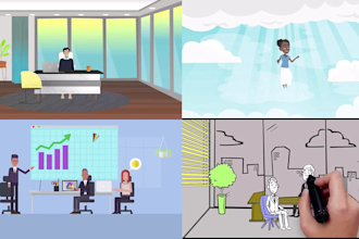 create  animated explainer video or 2d explainer video