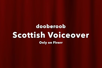 record a voiceover in my scottish accent