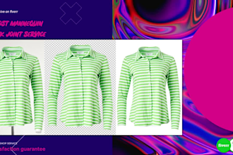do ghost mannequin and neck joint editing for clothing brands