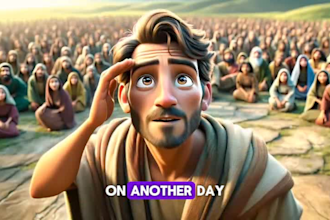 3d ai bible story video animation for kids christian cartoon sunday runway kling