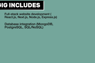 do web development in reactjs, nodejs, firebase, postgres
