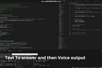 be your expert ai prompt engineer and make a customized chatbot using python