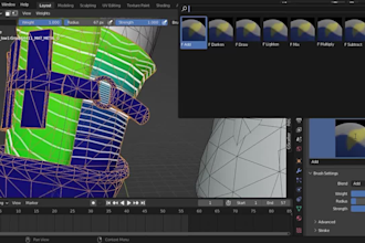 rig and weightpaint your character in blender