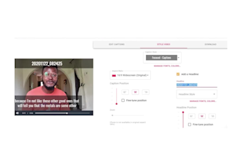 translate, add synced subtitles to a video or edit a video