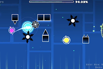 make a geometry dash layout