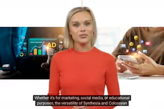 create spokespersons ai video on synthesia, colossyan, kling ai, gen3 majoun
