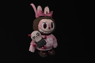 sculpt 3d model mascot toys for 3d printing or rendering