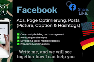 support you with facebook marketing and campaign management