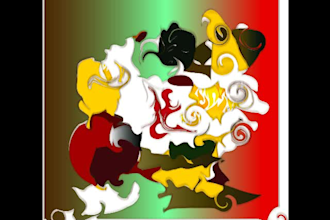 illustrate classic digital abstract arts and vector line arts