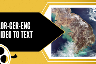 transcribe or translate korean videos and audio from english or german