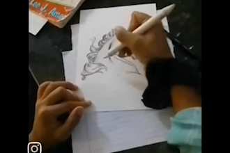 create realistic pencil and charcoal sketches of portraits