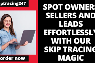 provide skip tracing services for USA real estate