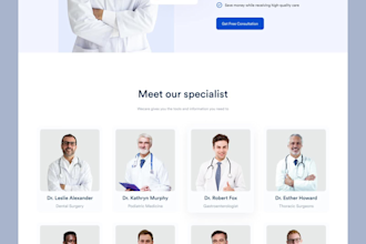 design medical, home care, healthcare, dental clinic, therapy website
