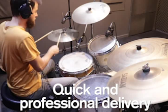 record a professional drum track in your project