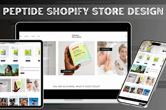a compliant peptide sarms supplement shopify ecommerce store website