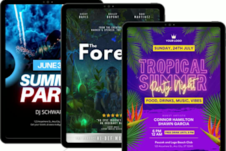 design professional movie poster, event poster, flyer in 12 hours