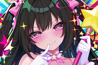 draw anime pfp, portrait, vtuber, fanart, oc, concept art, sfw and nsfw