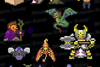 make classical pixel art and animation