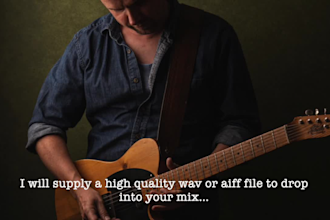 record a classic electric blues guitar track for your song