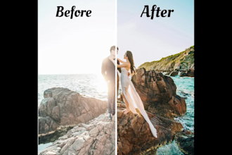 editing wedding photo and color correction in lightroom