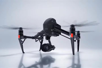 create drone opener logo reveal video