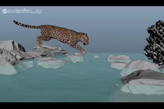 3d animal animation, 3d animal model, cgi animal animation, animal fur
