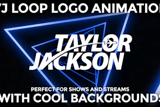 animate your logo in a 4k vj loop video
