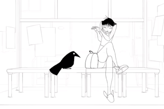2d traditional animation 2d line art celluloid film 2d hand drawn pencil sketch