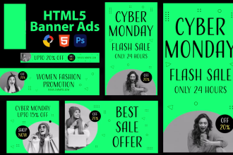 design creative HTML5 banners for google display ads