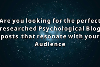 write SEO articles, blog post on mental illness and health
