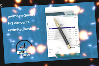 do invoice design, quote design, or order form invoice