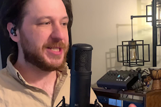 record energetic male voiceovers