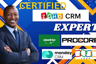 setup pipedrive buildertrend hubspot jobber procore zoho CRM and do integration
