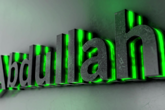 create custom 3d after effects animated text or logo intro
