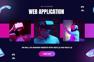 build a modern website and convert figma to next js react js and tailwind CSS