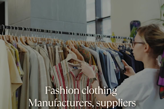find clothing manufacturers, suppliers for your business, brand or store