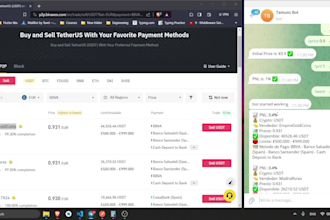 develop a bot alerting you with binance p2p prices