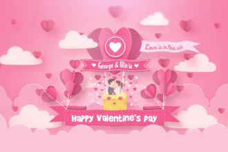 do cute valentines day video intro