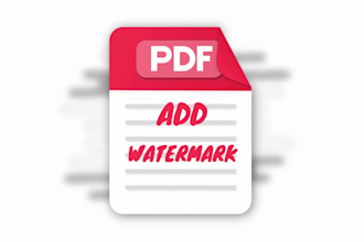 add PDF watermark logo professionally