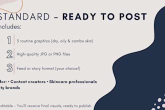 design for instagram templates aesthetic skincare routines
