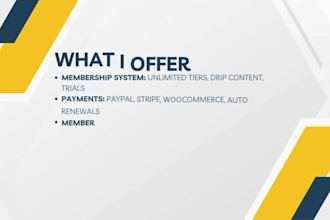 build a wordpress membership and subscription website