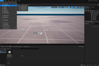 create fortnite uefn maps in unreal engine, red vs blue, 3d verse map