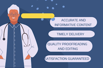 write medical and health articles and blogs