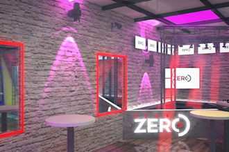 3d stage, podium, ballroom interior design