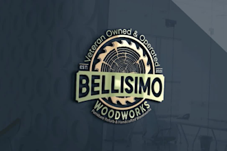 do awesome carpentry, furniture, and woodworking logo design